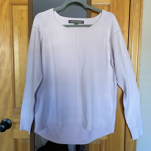 French Connection Light Lavender Oversized Sweater - Size Medium - Picture 3 of 12
